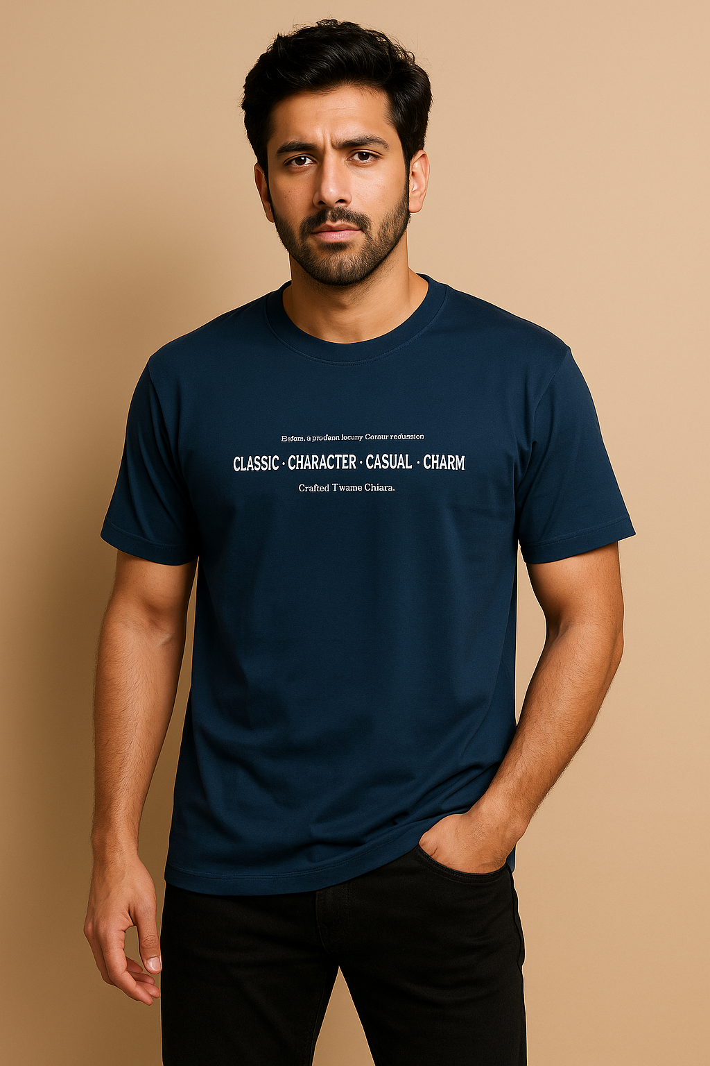 CLASSIC CHARACTER - NAVY BLUE OVERSIZED